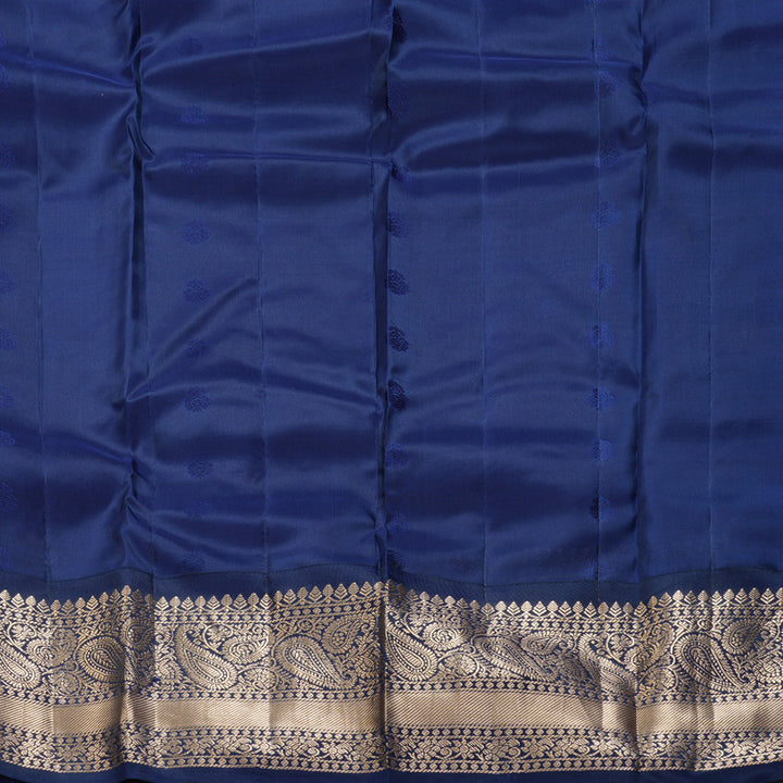 Hayagrivas Handloom Purple Kanjivaram Silk Saree KBF321E1-6