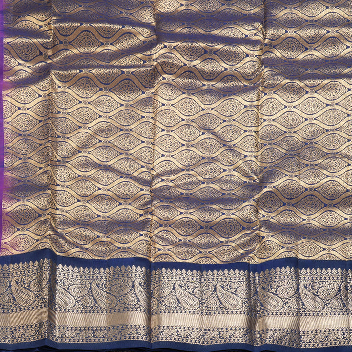 Hayagrivas Handloom Purple Kanjivaram Silk Saree KBF321E1-6