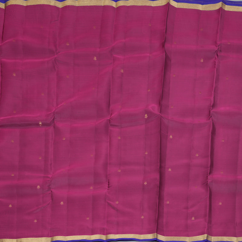 Hayagrivas Handloom Magenta Kanjivaram Silk Saree with Purple Border KBF322E1-17