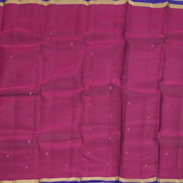Hayagrivas Handloom Magenta Kanjivaram Silk Saree with Purple Border KBF322E1-17
