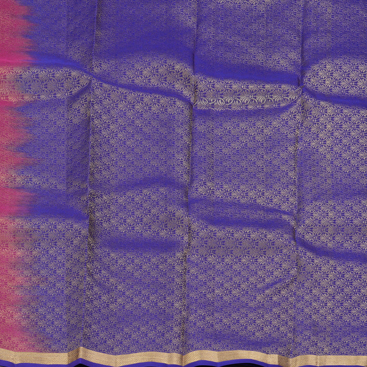Hayagrivas Handloom Magenta Kanjivaram Silk Saree with Purple Border KBF322E1-17