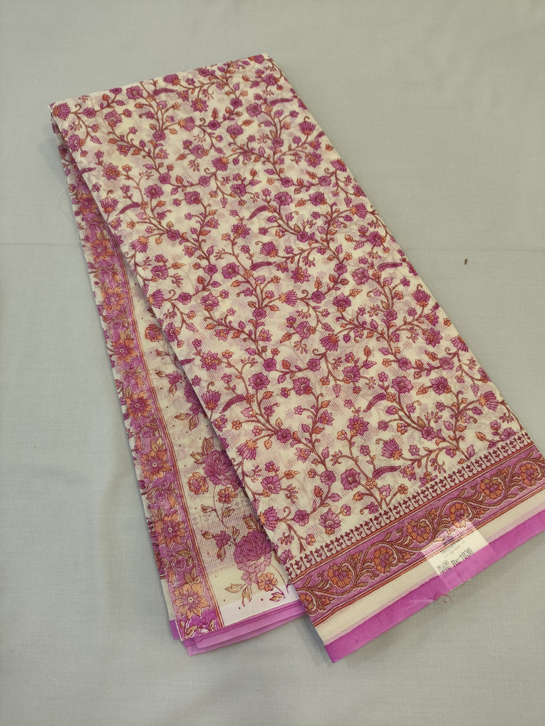 Hayagrivas Beige Kota Cotton Saree KBF323E1-12