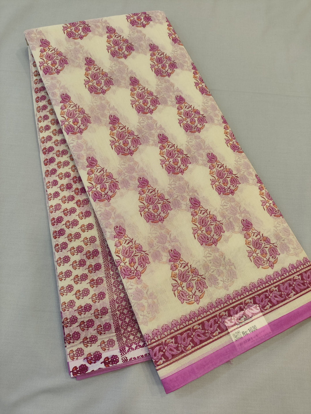 Hayagrivas Beige Kota Cotton Saree KBF323E1-4