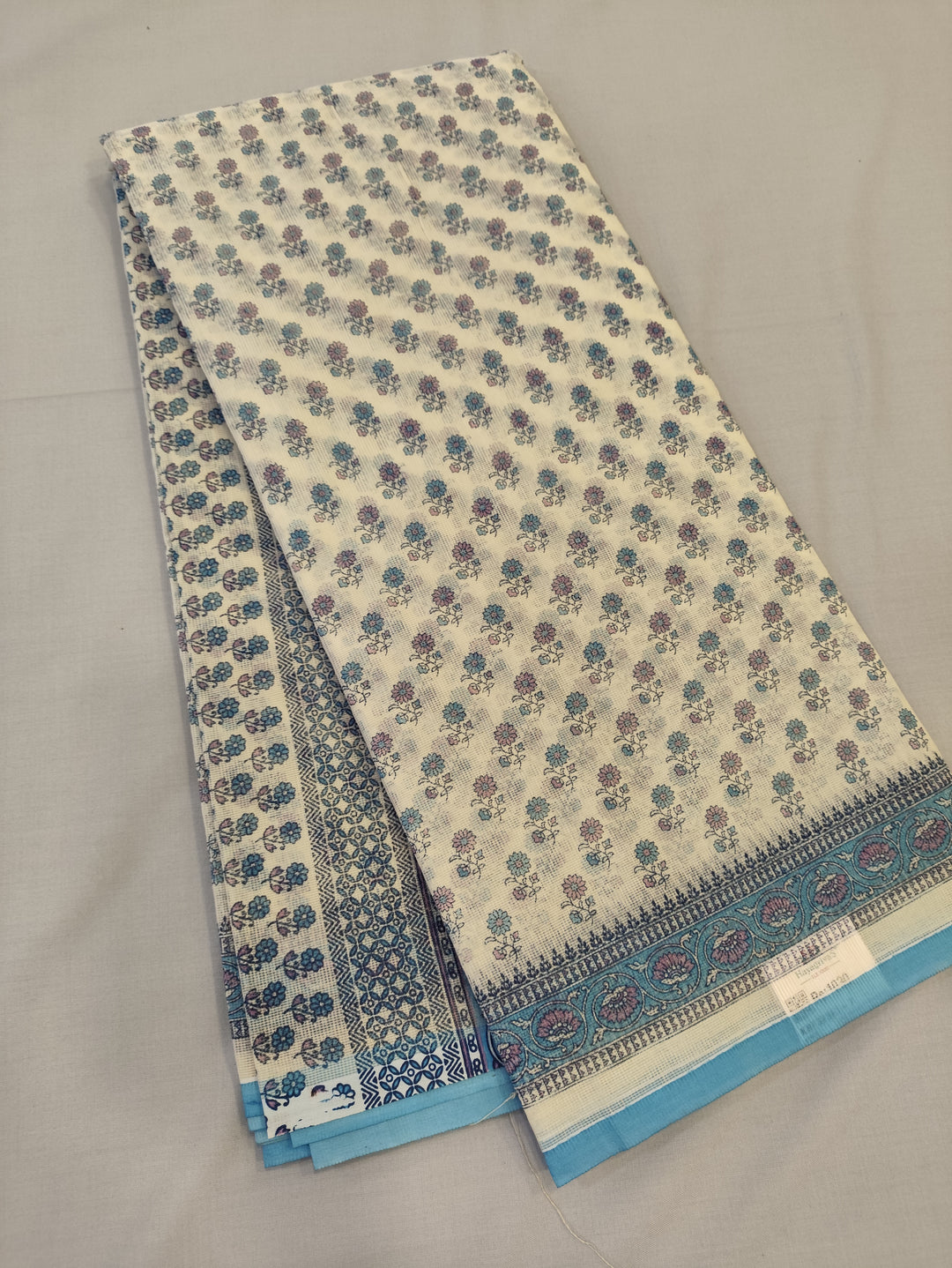 Hayagrivas Beige Kota Cotton Saree KBF323E1-7