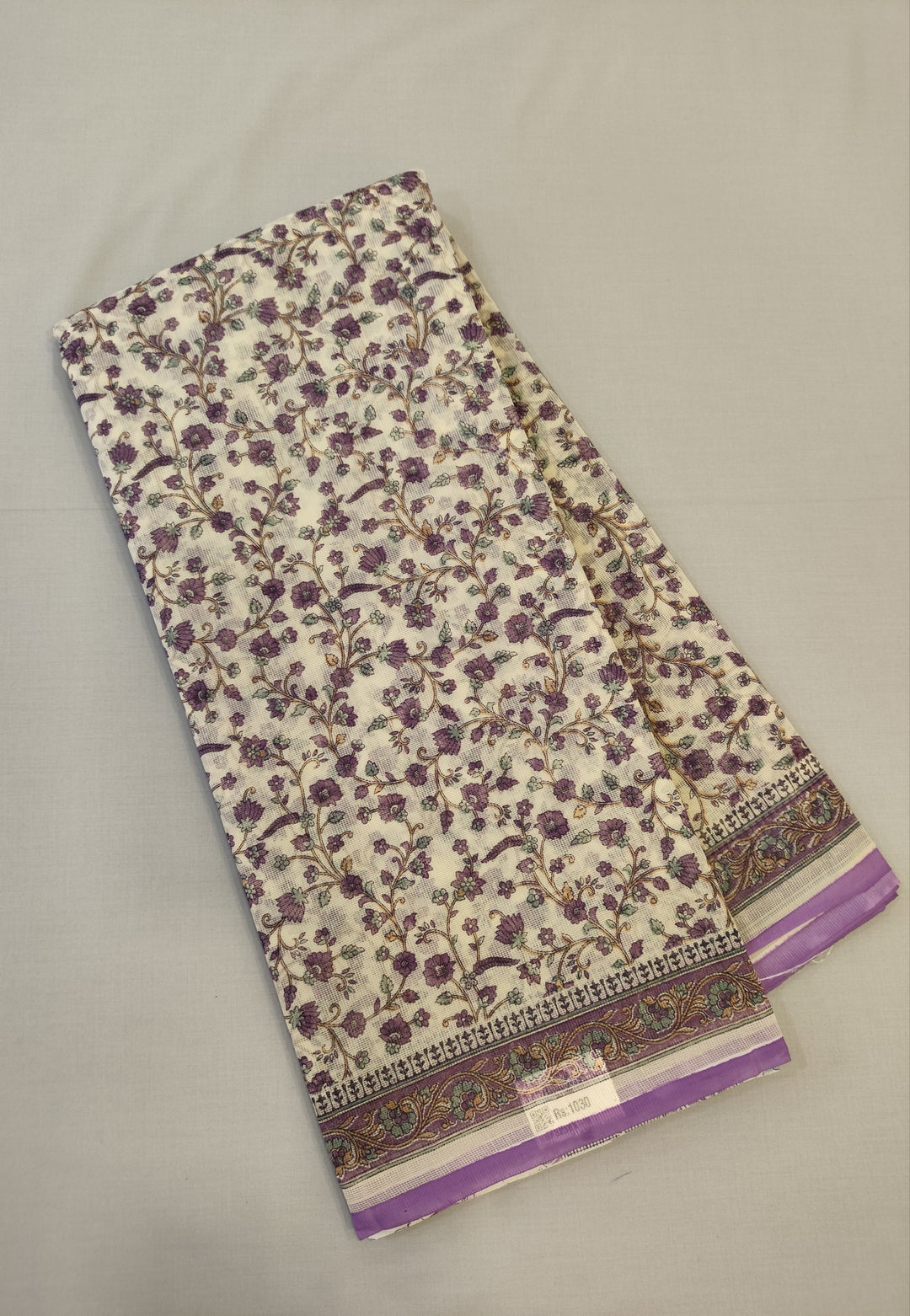 Hayagrivas Beige Kota Cotton Saree KBF323E1-9