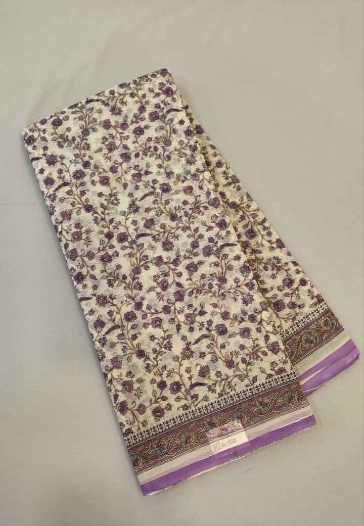 Hayagrivas Beige Kota Cotton Saree KBF323E1-9