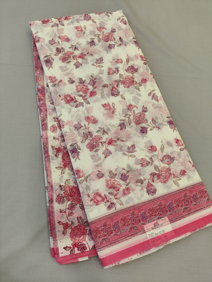Hayagrivas Half-White Kota Cotton Saree KBF323E2-10