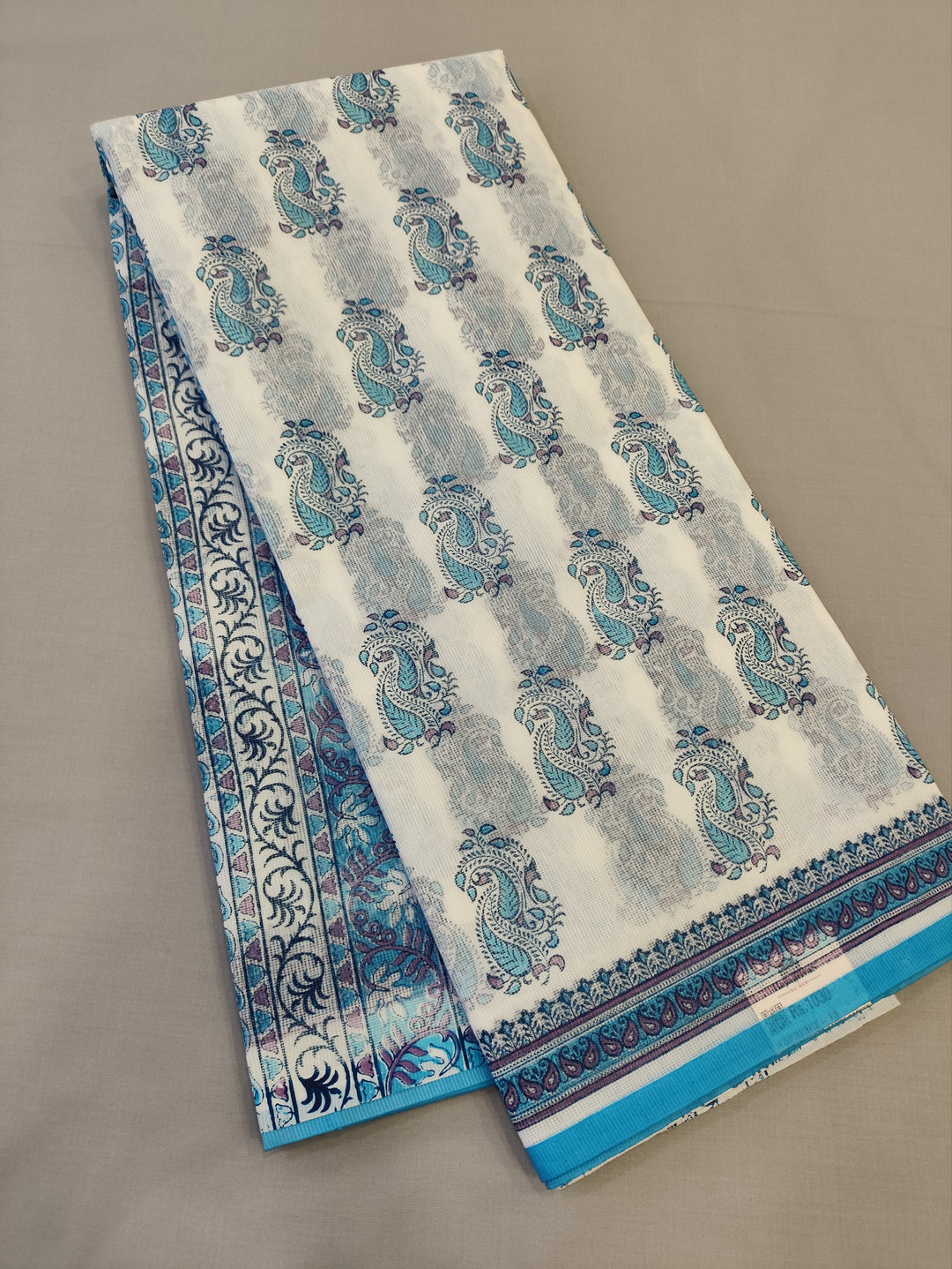 Hayagrivas White Kota Cotton Saree KBF323E2-13