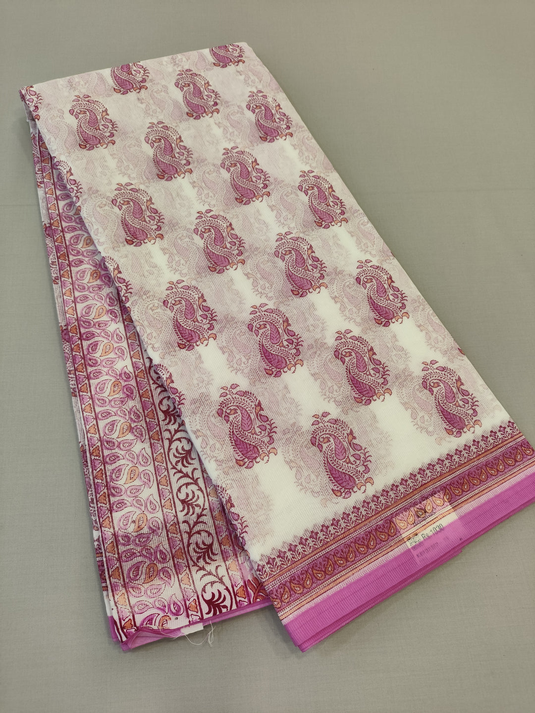 Hayagrivas White Kota Cotton Saree KBF323E2-15