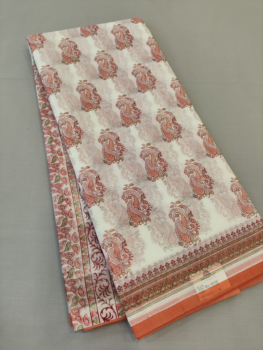 Hayagrivas White Kota Cotton Saree KBF323E2-16