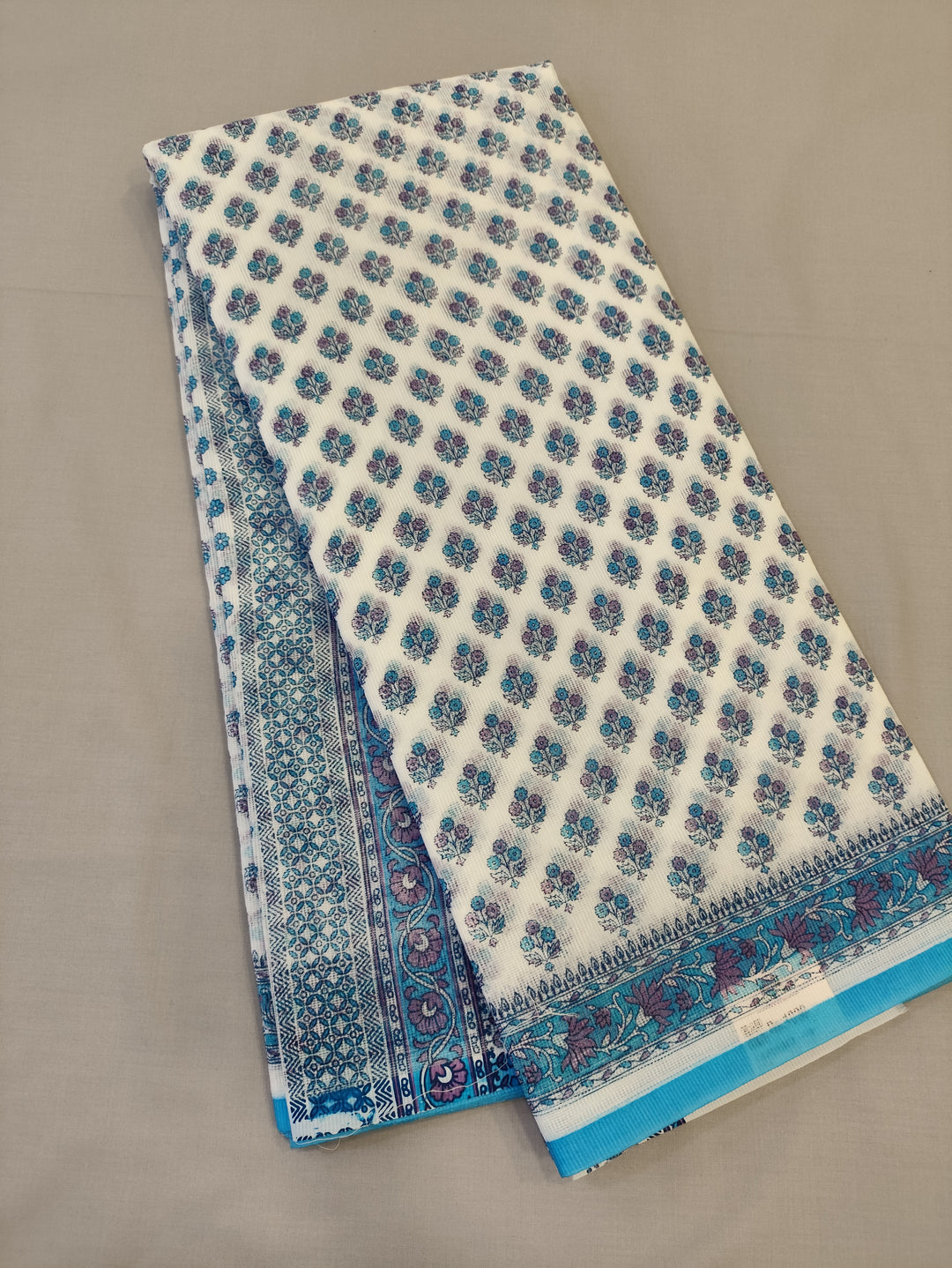 Hayagrivas White Kota Cotton Saree KBF323E2-18