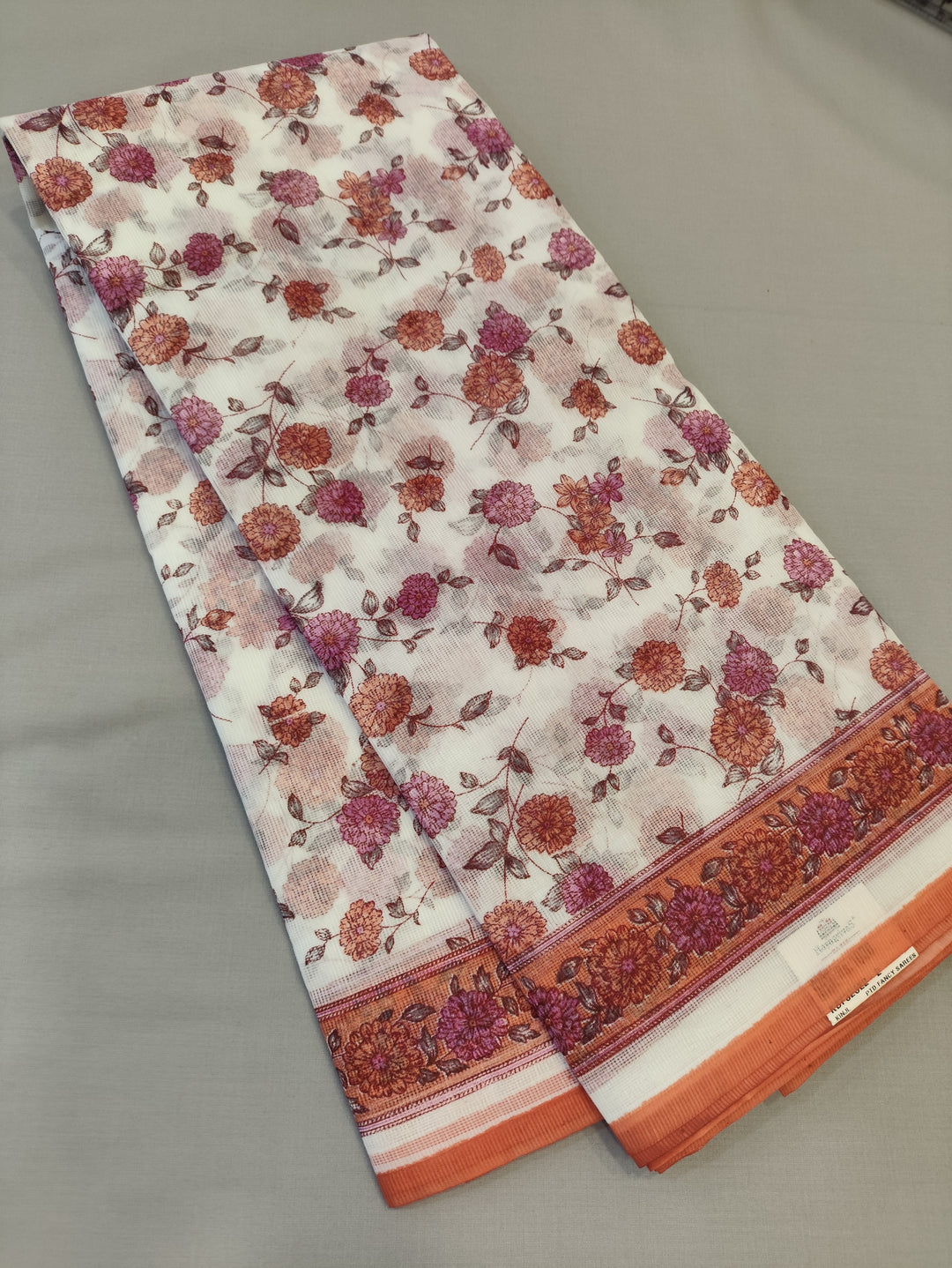 Hayagrivas White Kota Cotton Saree KBF323E2-2