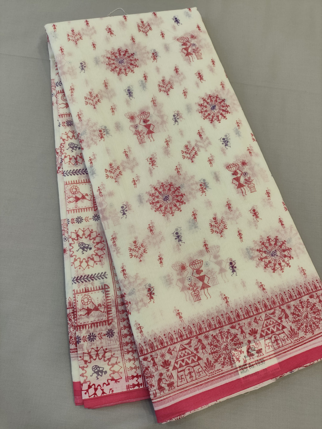 Hayagrivas Half-White Kota Cotton Saree KBF323E2-23