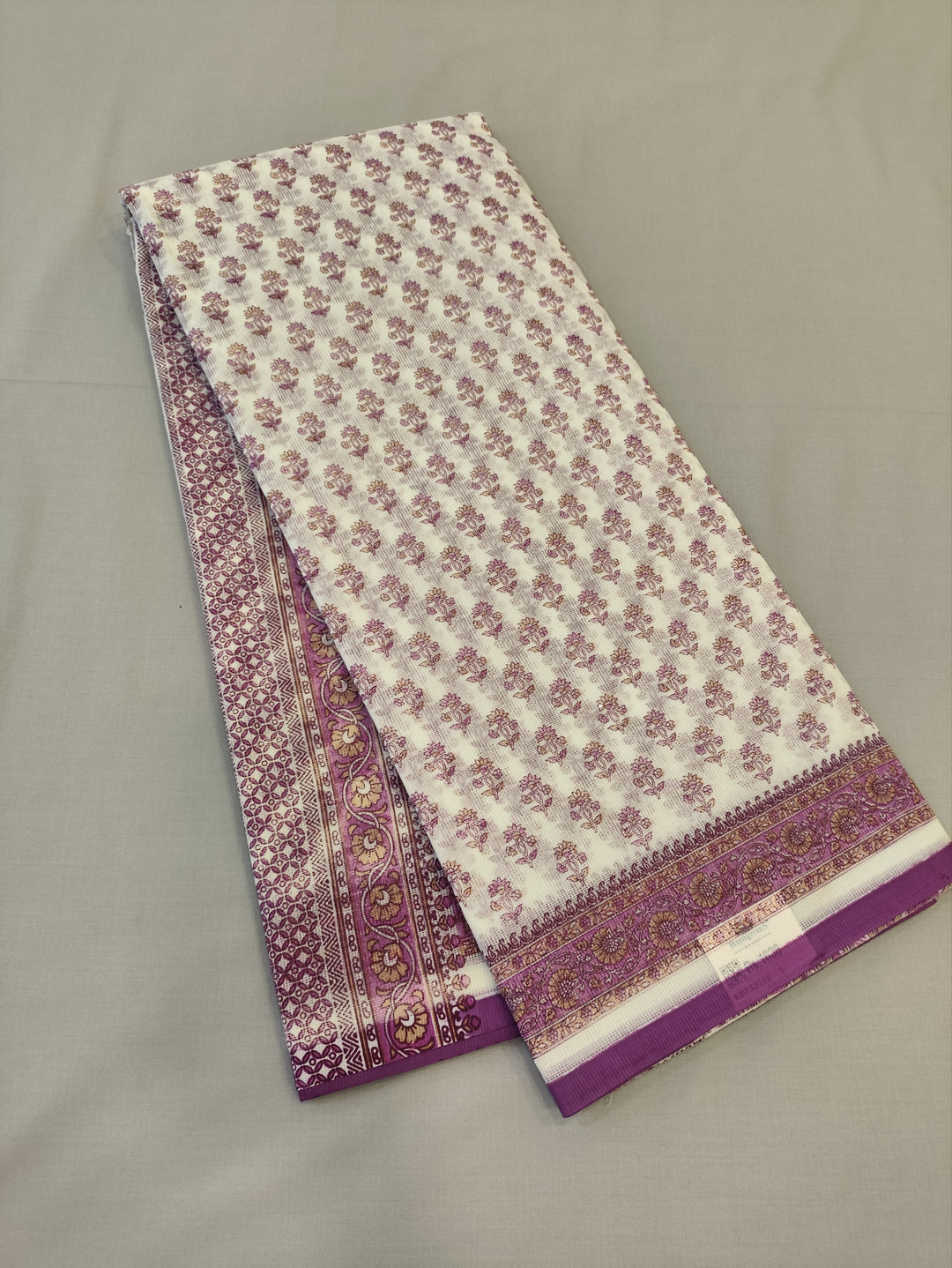 Hayagrivas Half-White Kota Cotton Saree KBF323E2-5