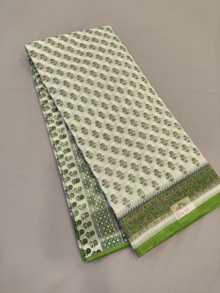 Hayagrivas Half-White Kota Cotton Saree KBF323E2-7