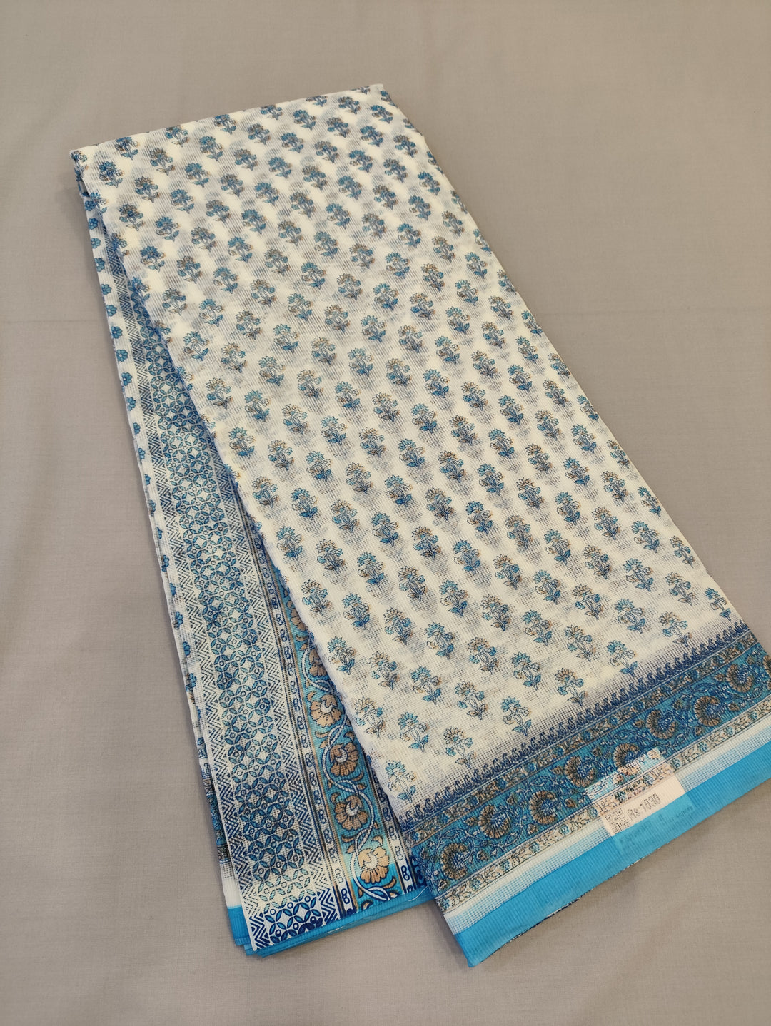 Hayagrivas Half-White Kota Cotton Saree KBF323E2-8