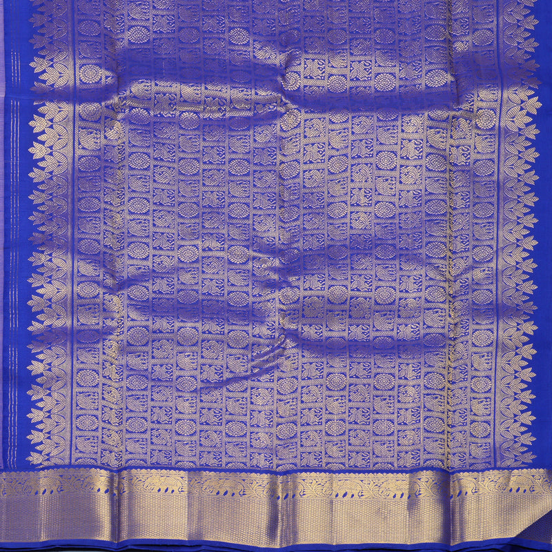 Hayagrivas Handloom Onion Pink Kanjivaram Silk Saree with Ms Blue Border KBF325E1-1