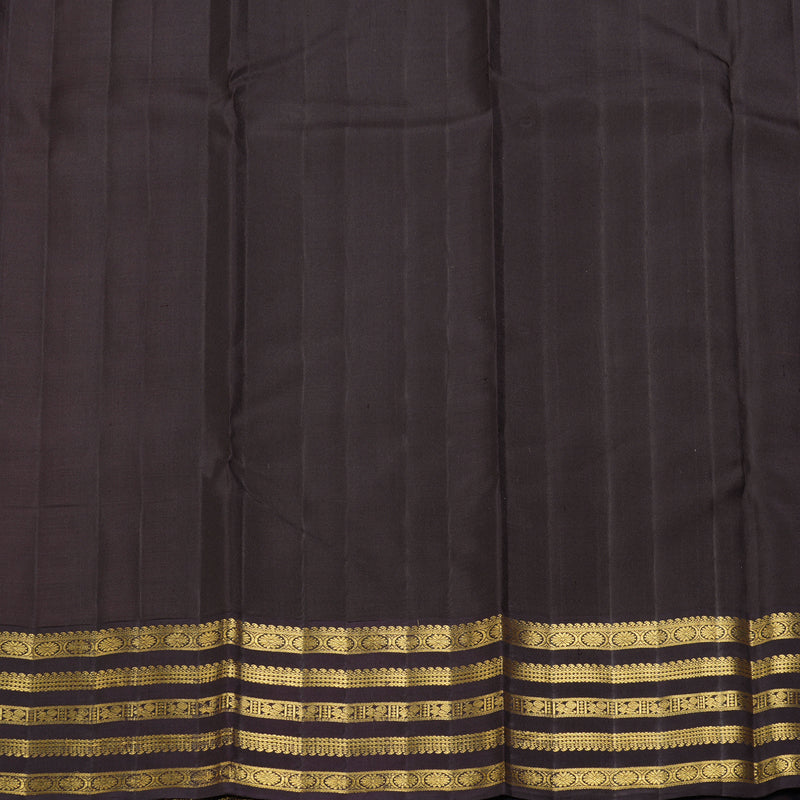 Hayagrivas Handloom Pista Green Kanjivaram Silk Saree with Midnight Blue Border KBF325E2-2
