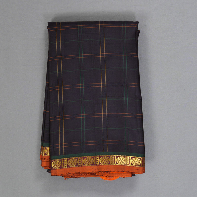 Hayagrivas Handloom Black Kanjivaram Silk Saree KBF326E4-1