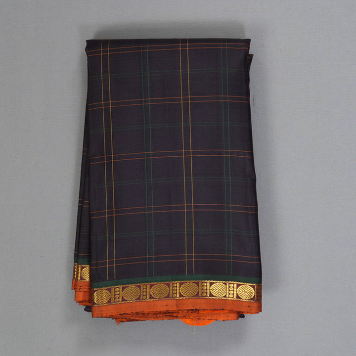 Hayagrivas Handloom Black Kanjivaram Silk Saree KBF326E4-1