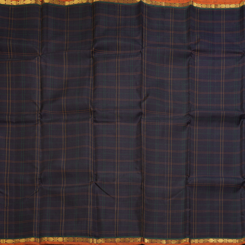 Hayagrivas Handloom Black Kanjivaram Silk Saree KBF326E4-1
