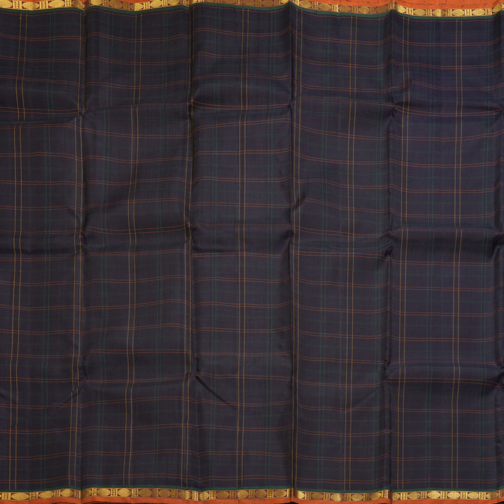 Hayagrivas Handloom Black Kanjivaram Silk Saree KBF326E4-1