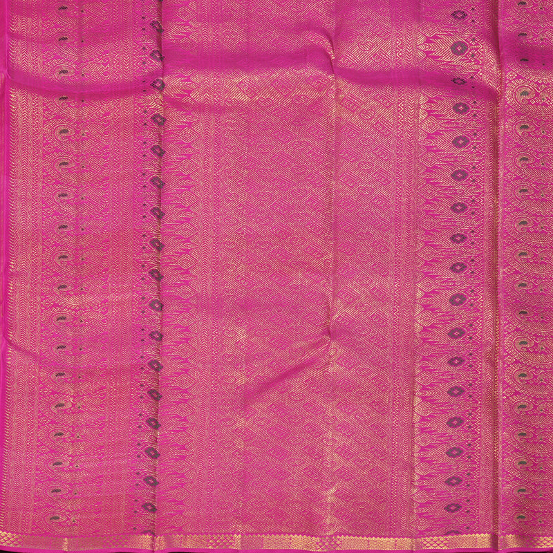 Hayagrivas Handloom Multicolour Checks Kanjivaram Silk Saree KBF330E1-1
