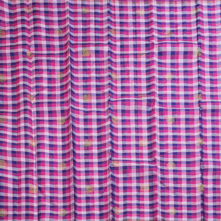Hayagrivas Handloom Multicolour Checks Kanjivaram Silk Saree KBF331E1-1