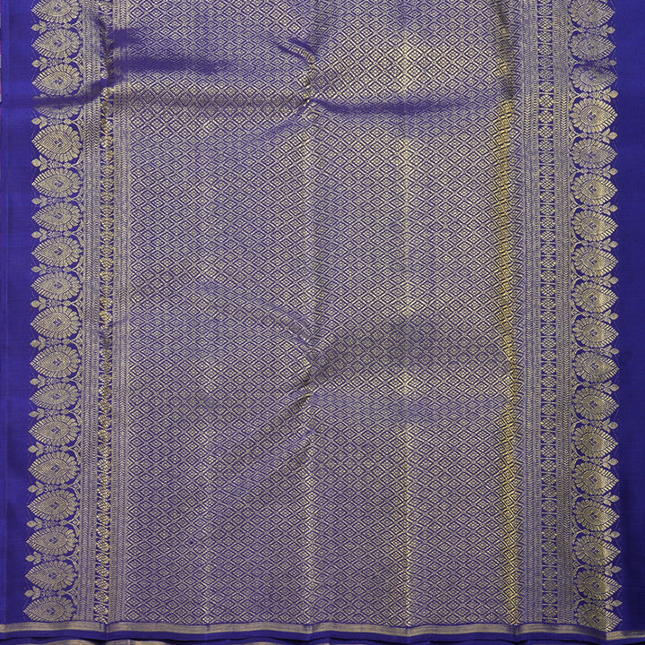 Hayagrivas Handloom Multicolour Checks Kanjivaram Silk Saree KBF331E1-1