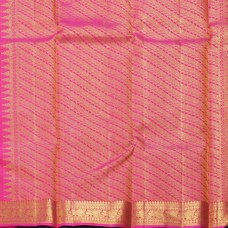 Hayagrivas Handloom Purple Kanjivaram Silk Saree KBF331E1-3