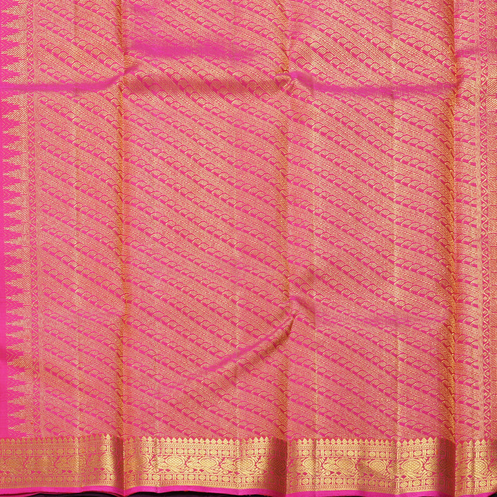 Hayagrivas Handloom Purple Kanjivaram Silk Saree KBF331E1-3