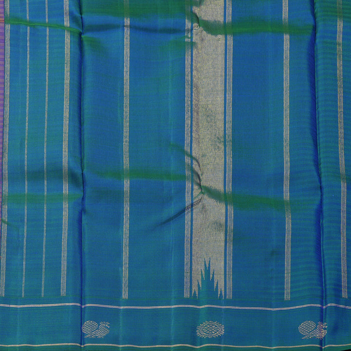 Hayagrivas Handloom Maroon & Orange Checks Kanjivaram Silk Saree KBF332E3-1