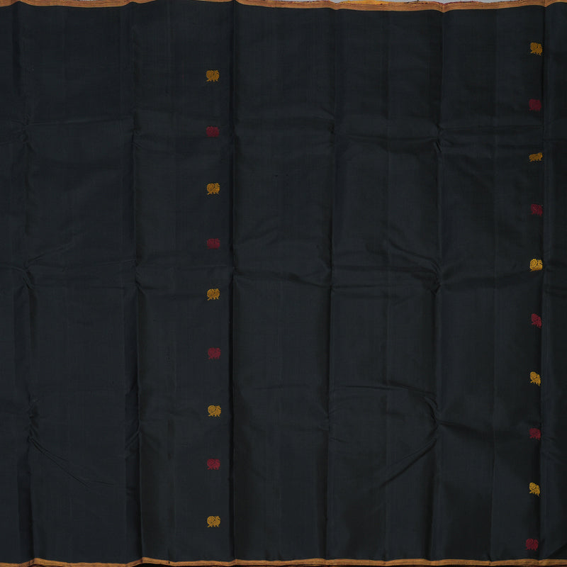 Hayagrivas Handloom Black Kanjivaram Silk Saree KBF33D1-1