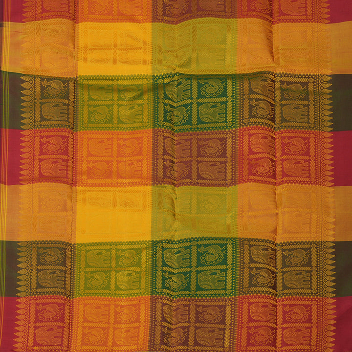 Hayagrivas Handloom Black Kanjivaram Silk Saree KBF33D1-1