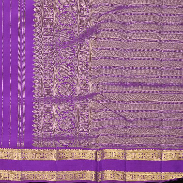 Hayagrivas Handloom Orange Ten Yards Silk Saree KBF342E2-1