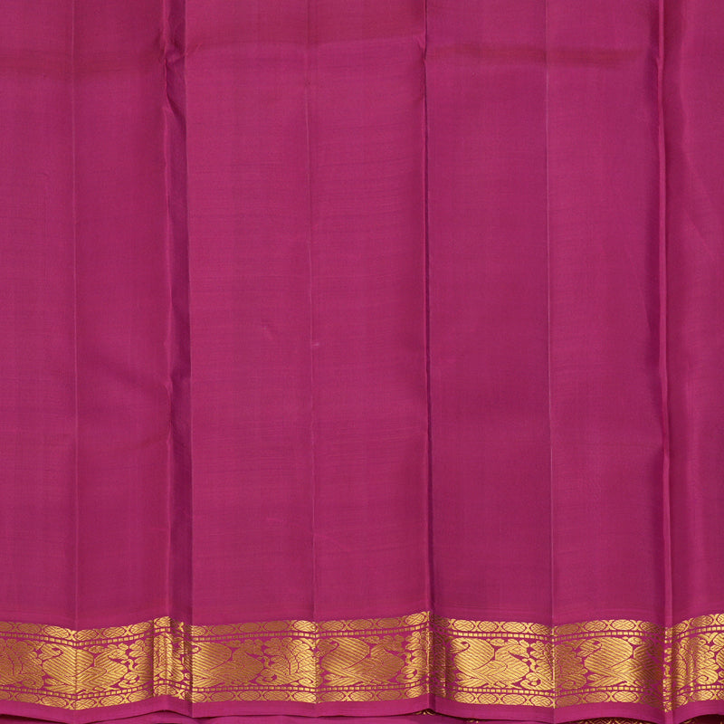 Hayagrivas Handloom Mayilkazhuthu Kanjivaram Silk Saree with Pink Border KBF346E1-2