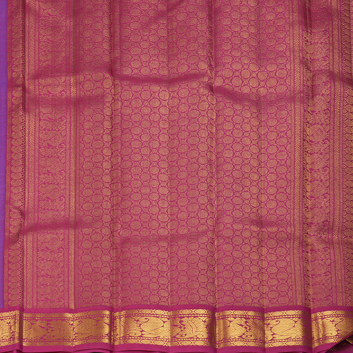 Hayagrivas Handloom Mayilkazhuthu Kanjivaram Silk Saree with Pink Border KBF346E1-2