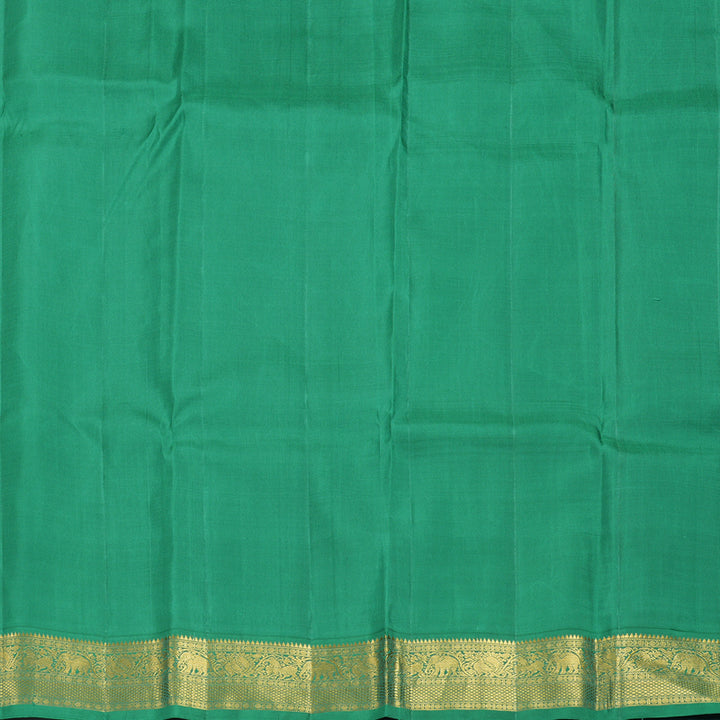 Hayagrivas Handloom Mambazham Orange Kanjivaram Silk Saree with Green Border KBF347E1-2