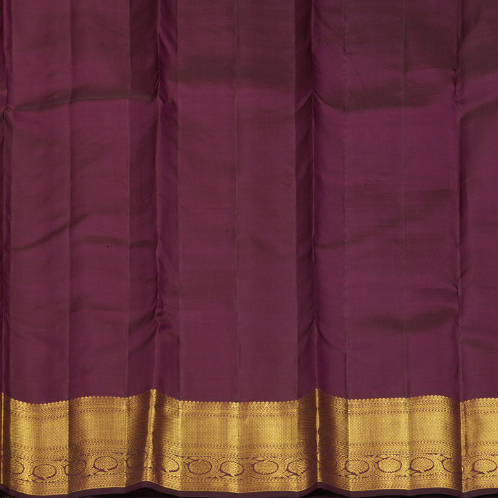 Hayagrivas Handloom Burgundy Kanjivaram Silk Saree KBF348E1-1
