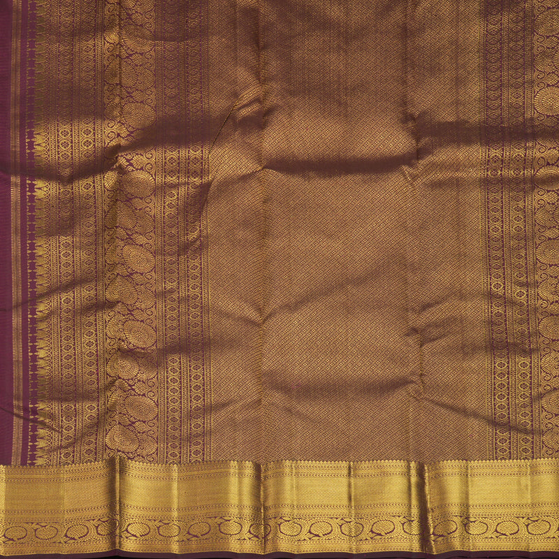 Hayagrivas Handloom Burgundy Kanjivaram Silk Saree KBF348E1-1