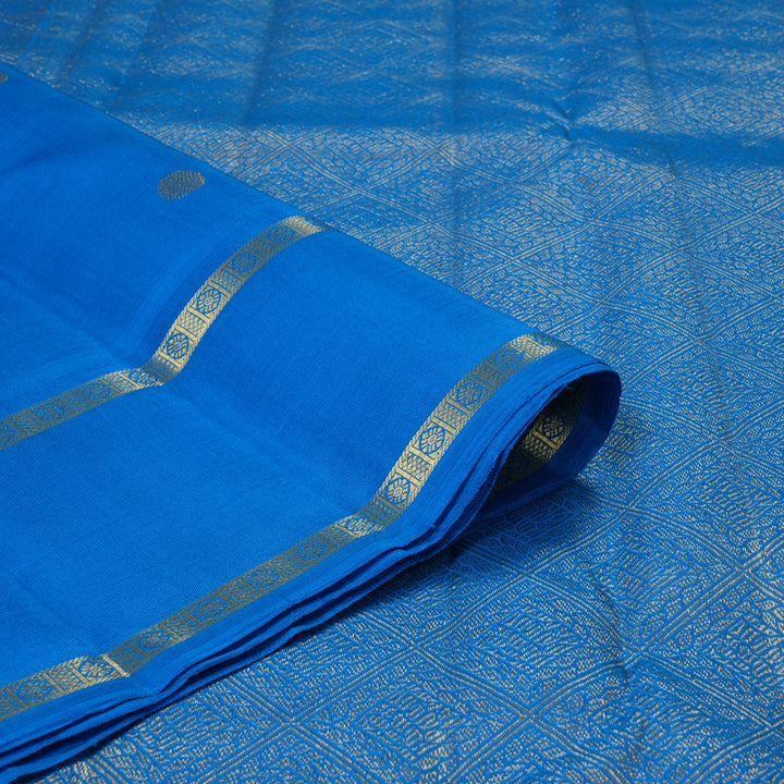 Hayagrivas Handloom Sky Blue Kanjivaram Silk Saree KBF351E3-1