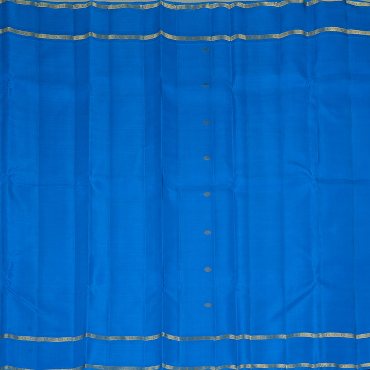 Hayagrivas Handloom Sky Blue Kanjivaram Silk Saree KBF351E3-1