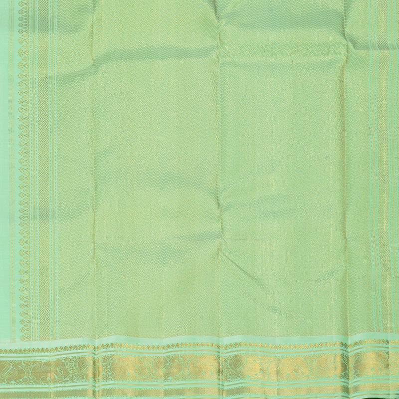 Hayagrivas Handloom Violet Kanjivaram Silk Saree with Pista Green Border KBF352E3-2