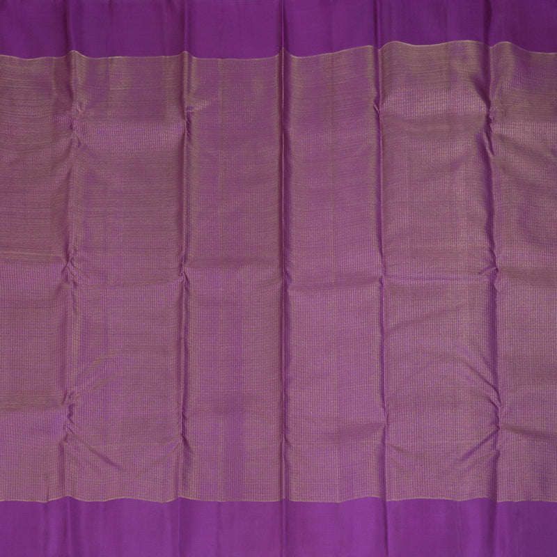 Hayagrivas Handloom Purple Kanjivaram Silk Saree KBF355F3-1