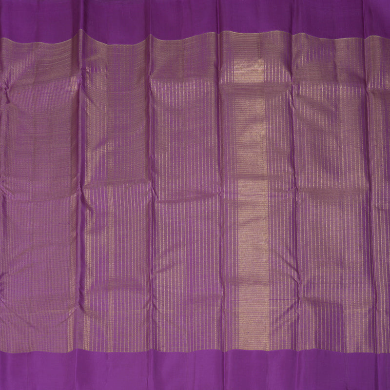Hayagrivas Handloom Purple Kanjivaram Silk Saree KBF355F3-1