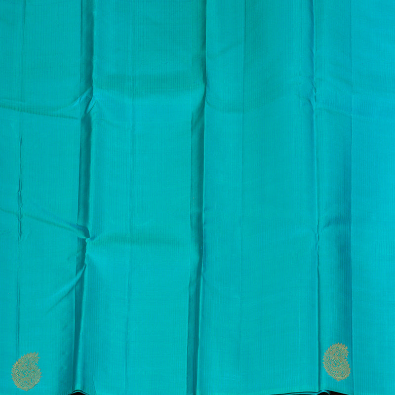 Hayagrivas Handloom Rust Orange Kanjivaram Silk Saree KBF356F3-3