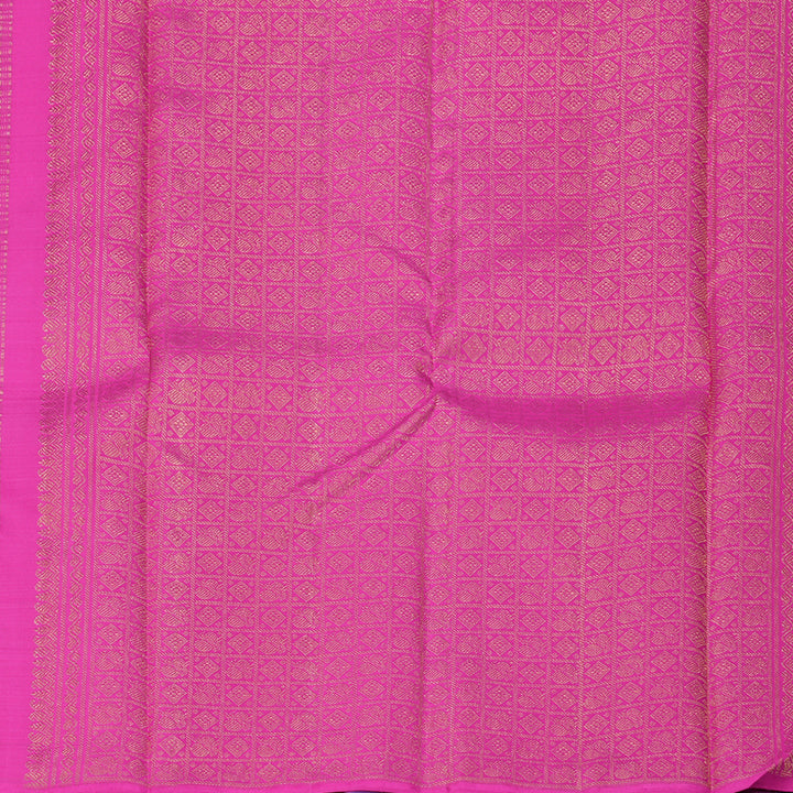 Hayagrivas Handloom Blue & Green Checks Kanjivaram Silk Saree KBF356F4-2