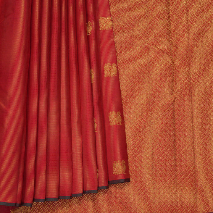 Hayagrivas Handloom Red Kanjivaram Silk Saree KBF356F6-2