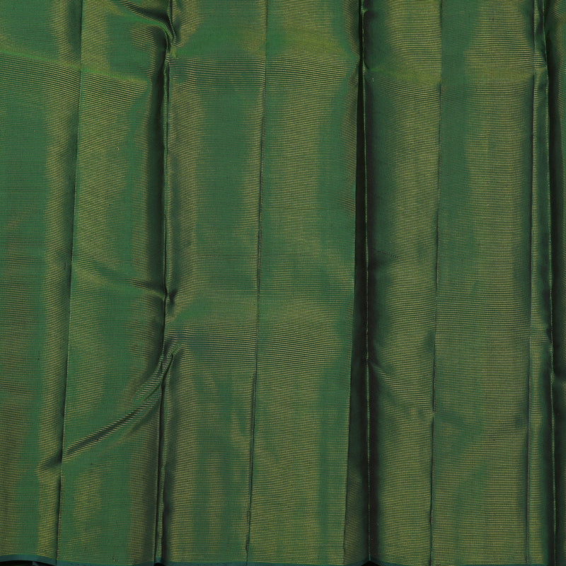 Hayagrivas Handloom Bottle Green Kanjivaram Silk Saree KBF356F6-5
