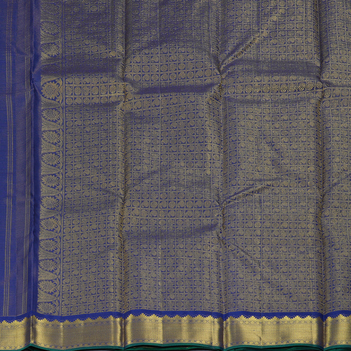 Hayagrivas Handloom Navy Blue Kanjivaram Silk Saree KBF356F6-6